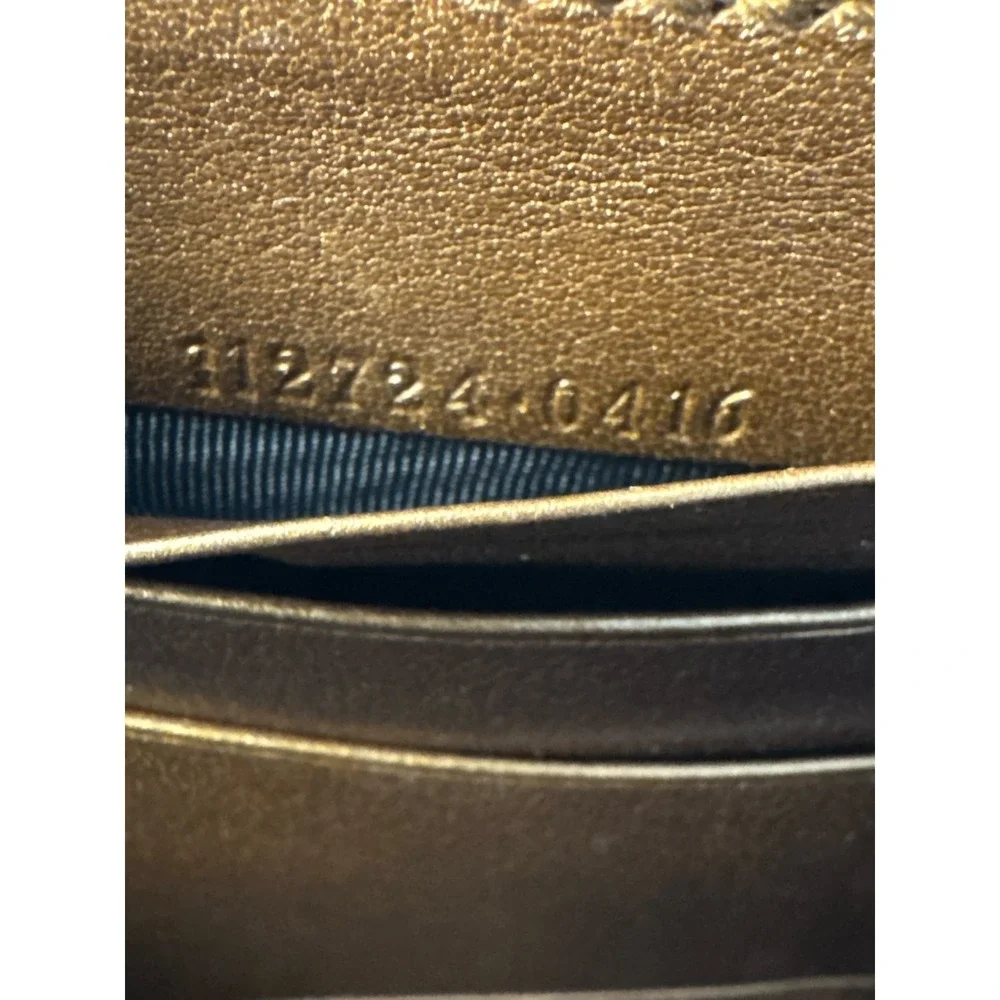 Vintage Gucci GG‎ Monogram Zip Around Y2K Wallet Brown Beige Canvas Leather - Picture 5 of 9